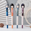 New Kawaii 4pcs/Los 0,5 mm Matryona Puppengel Stift Schwarz Ink süßes Gelpen für Schullieferungen Stationäre Stifte Schreibwaren